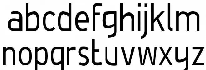 De Luxe Light Condensed Caratteri MINUSCOLO
