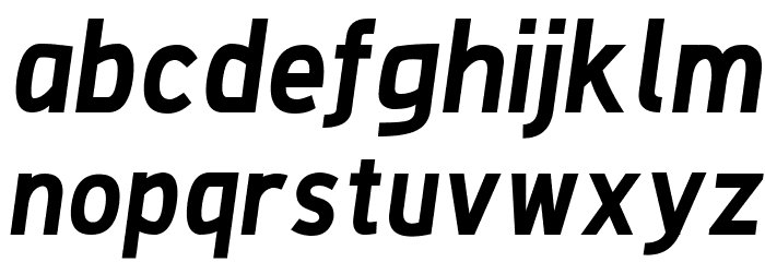 De Luxe Next Bold Italic Font LOWERCASE
