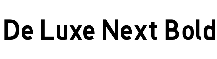 De Luxe Next Bold Font