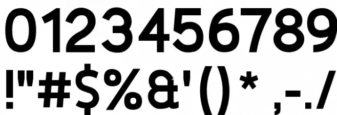 De Luxe Next Bold Font OTHER CHARS