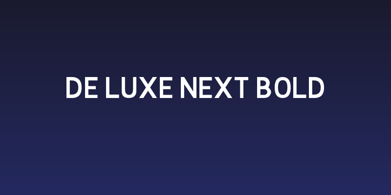 De Luxe Next Bold Social Header