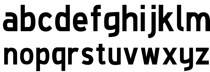 De Luxe Next Bold Font LOWERCASE