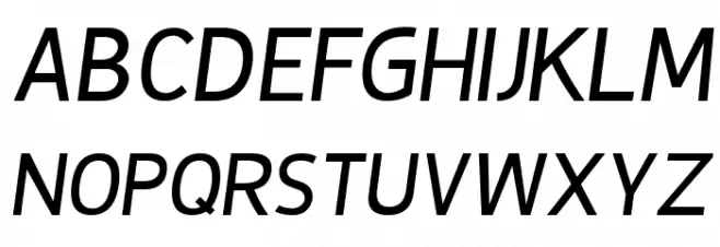 De Luxe Next Italic خط أحرف كبيرة