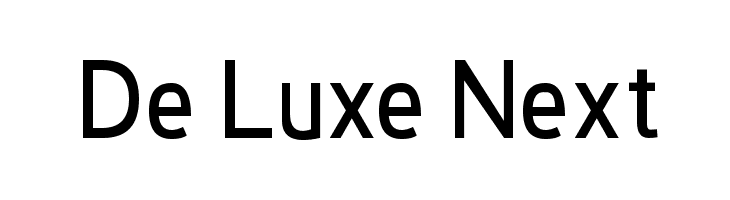 De Luxe Next Font