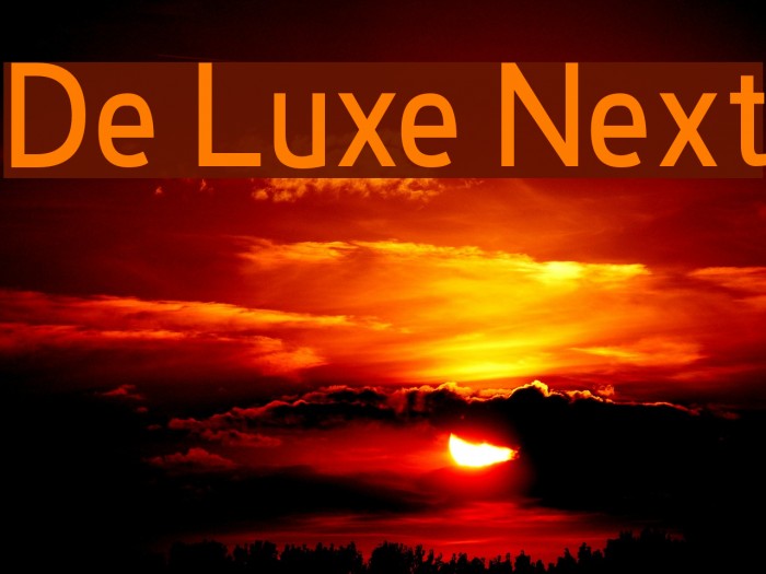 De Luxe Next Font examples