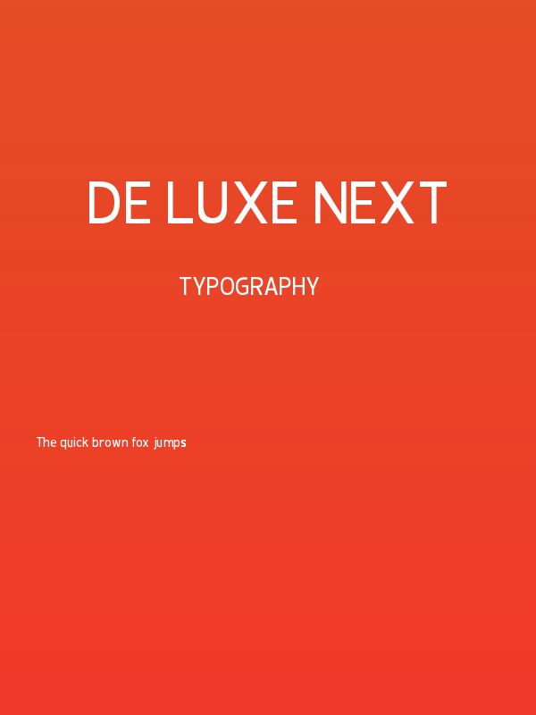 De Luxe Next Poster