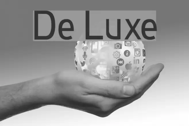 De Luxe Font examples