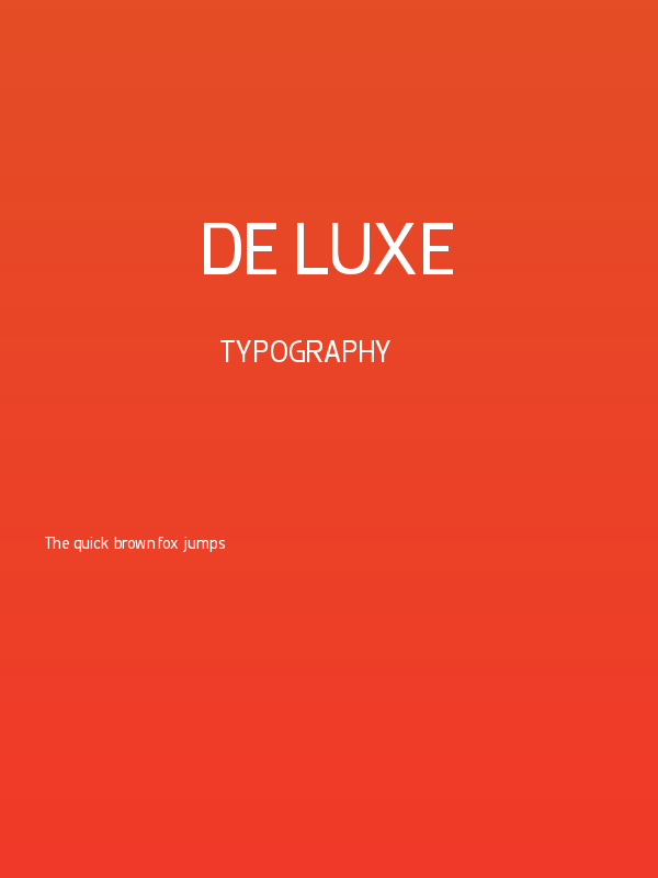 De Luxe Poster