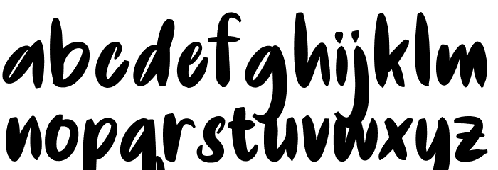 De Luxious Font LOWERCASE