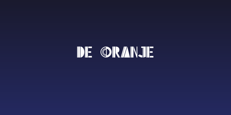 De Oranje Social Header