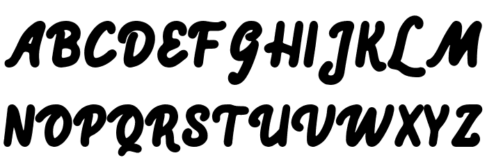 De Peown Font UPPERCASE