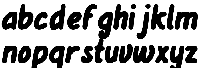 De Peown Font LOWERCASE