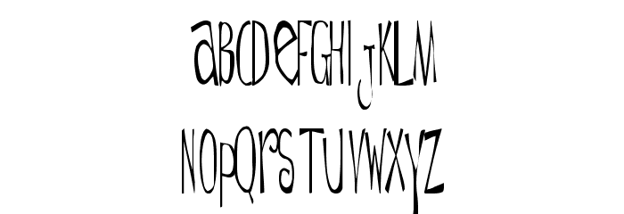 De Regular ttnorm Font LOWERCASE