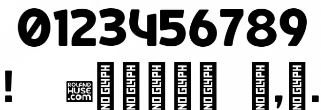 De Rotterdam Demo Regular Font OTHER CHARS