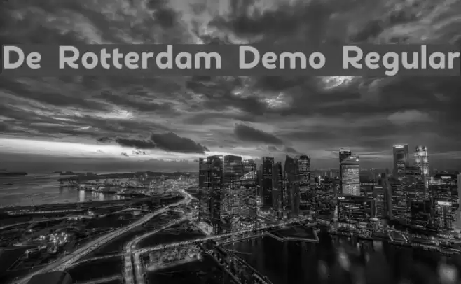 De Rotterdam Demo Regular Font examples