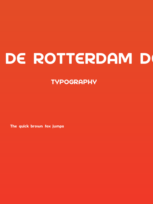 De Rotterdam Demo Regular Poster