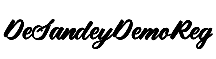 De Sandey Demo Reg  Frei Schriftart Herunterladen
