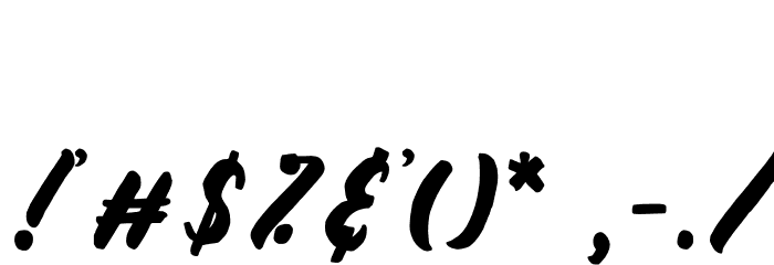 De Sandey Demo Reg Font OTHER CHARS