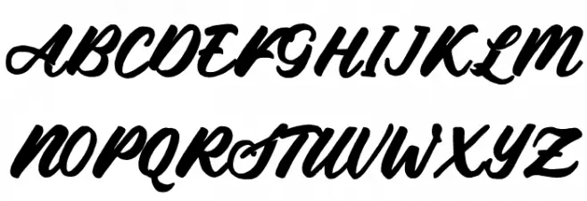 De Sandey Demo Reg Schriftart Groß