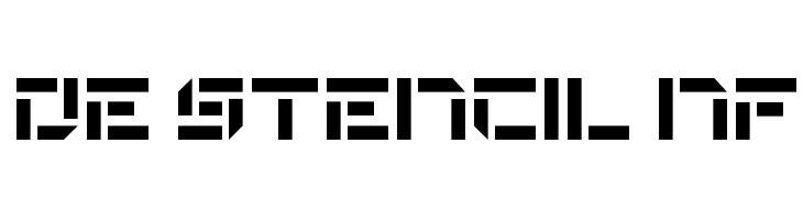 De Stencil NF  Frei Schriftart Herunterladen