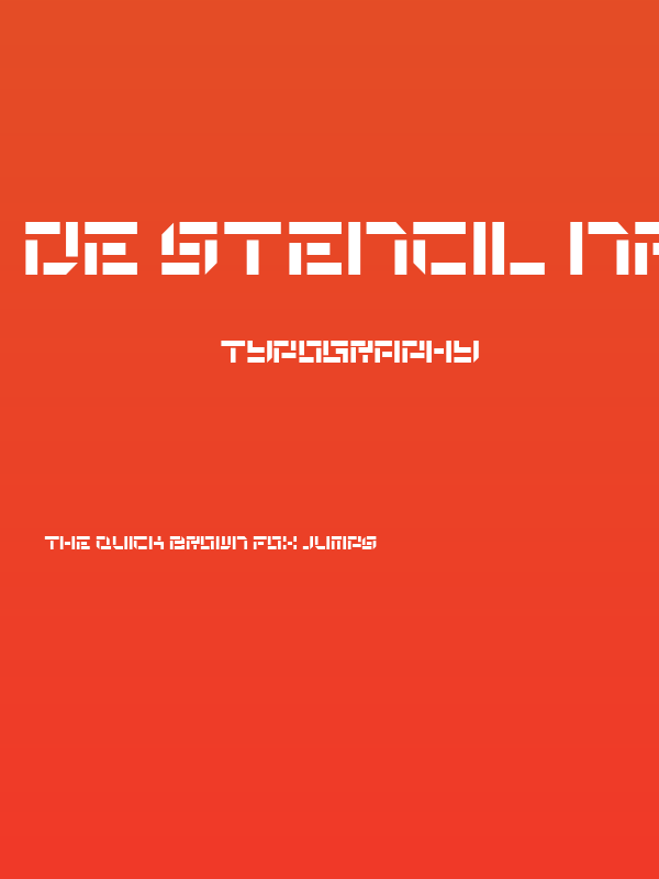 De Stencil NF Poster