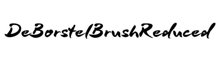 DeBorstelBrushReduced  免费字体下载