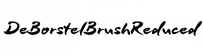 DeBorstelBrushReduced  नि: शुल्क फ़ॉन्ट्स डाउनलोड