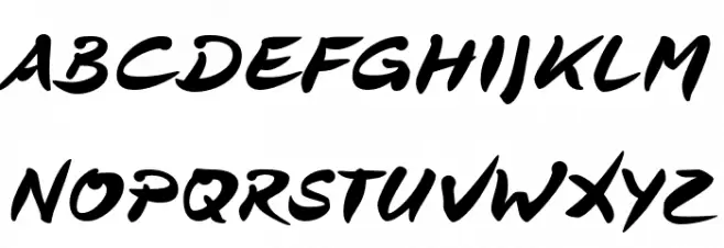 DeBorstelBrushReduced Polices MAJUSCULES