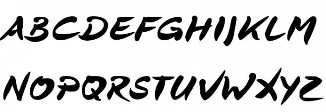 DeBorstelBrushReduced 字体 大写