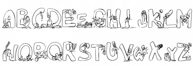 DeCAPitated Medium 字体 大写