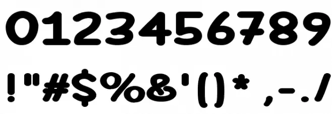 DeFonarts Bold Font OTHER CHARS