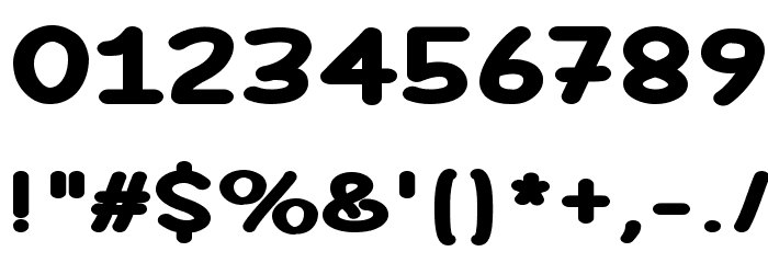 DeFonarts Bold Font OTHER CHARS