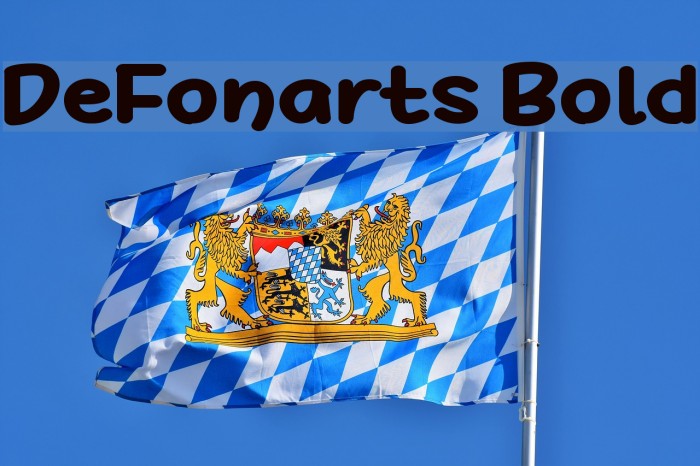 DeFonarts Bold Font examples