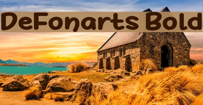 DeFonarts Bold Font examples