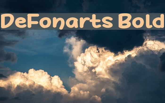 DeFonarts Bold Font examples