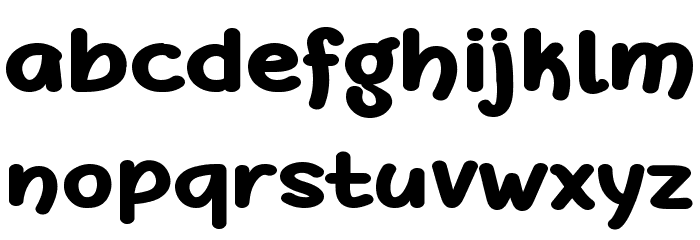 DeFonarts Bold Font LOWERCASE