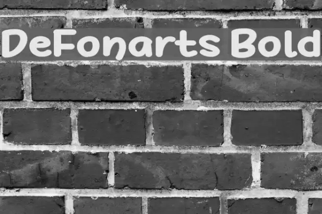 DeFonarts Bold Font examples