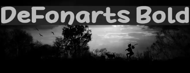 DeFonarts Bold Font examples