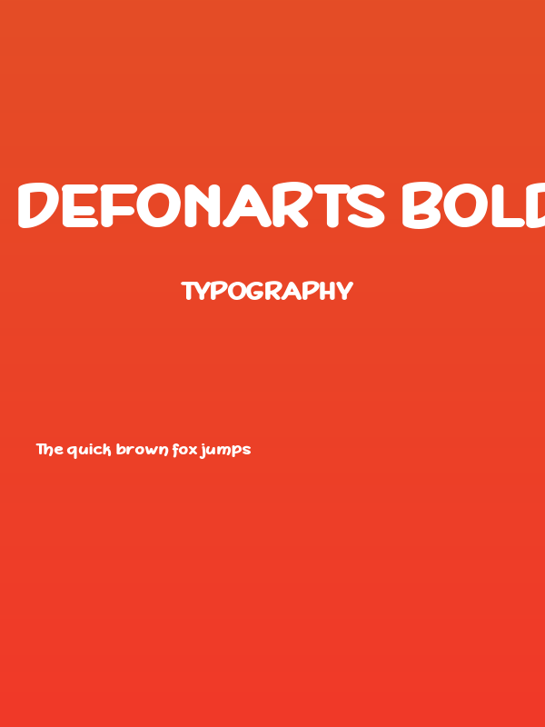 DeFonarts Bold Poster
