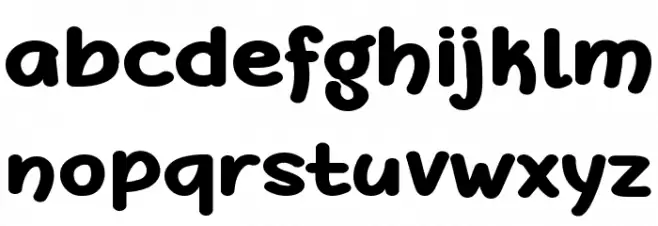 DeFonarts Bold Schriftart Kleinbuchstaben