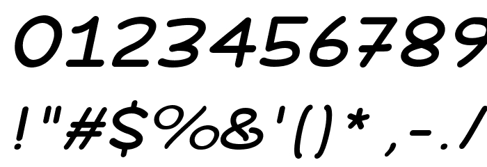 DeFonarts Italic Font OTHER CHARS