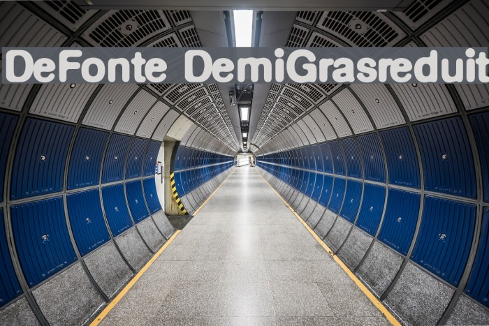 DeFonte-DemiGrasreduit Font examples
