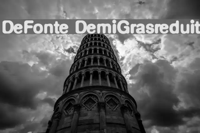 DeFonte-DemiGrasreduit Font examples