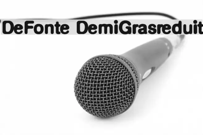 DeFonte-DemiGrasreduit Font examples