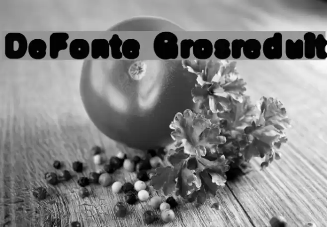 DeFonte-Grosreduit フォント examples