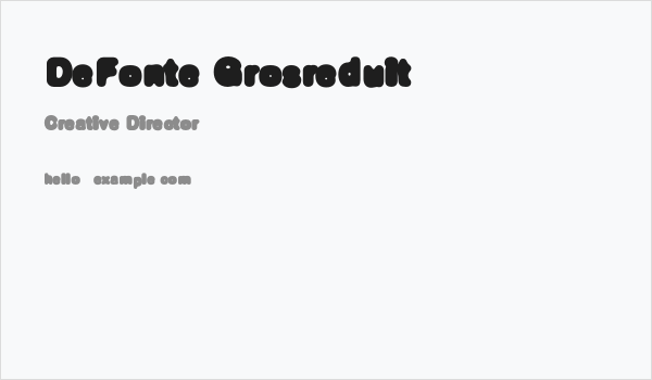 DeFonte-Grosreduit Business Card