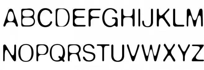 DeFonte-Legerreduit Schriftart Groß