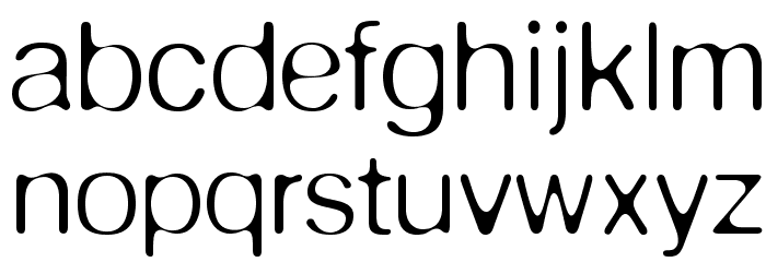 DeFonte-Legerreduit Font LOWERCASE