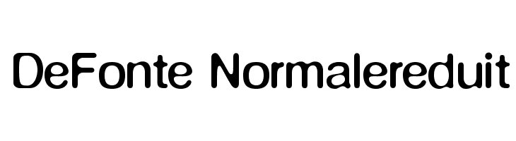 DeFonte-Normalereduit Font