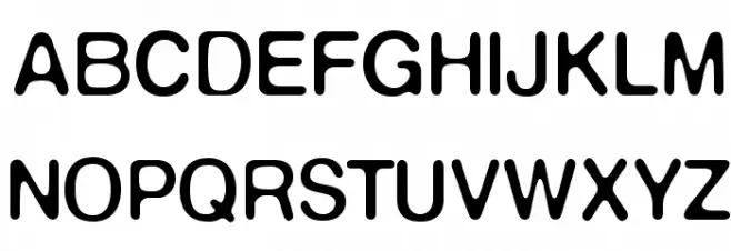 DeFonte-Normalereduit フォント 大文字